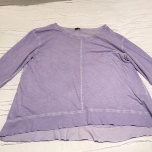 Cable and gauge light purple sweatshirt